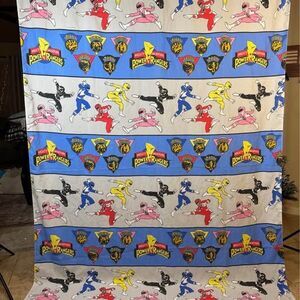 1994 Saban Mighty Morphin Power Ranger Flat Sheet 66 1/4" x 92"